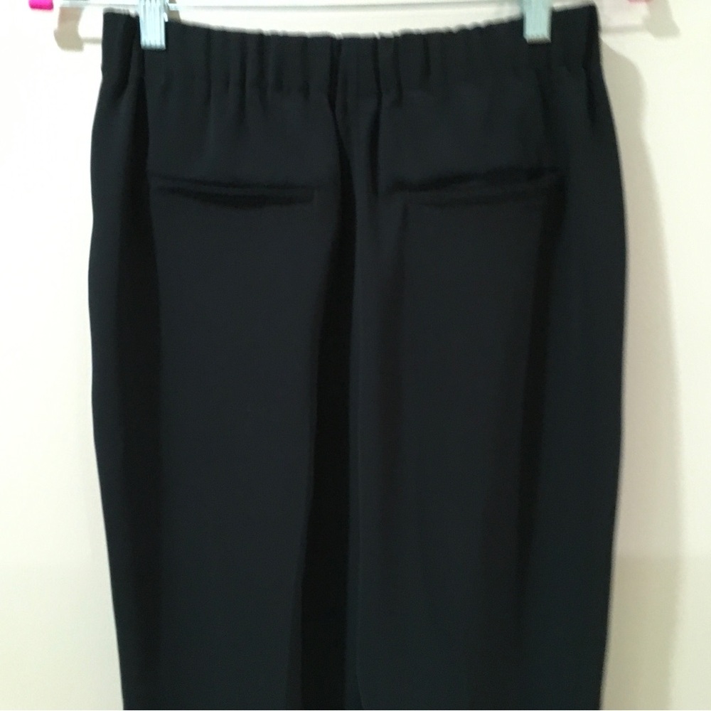 J. Crew Pants Women's 4 Black Matte Crepe 365 Pull On Easy Elastic Waist #G7462 - Picture 5 of 9